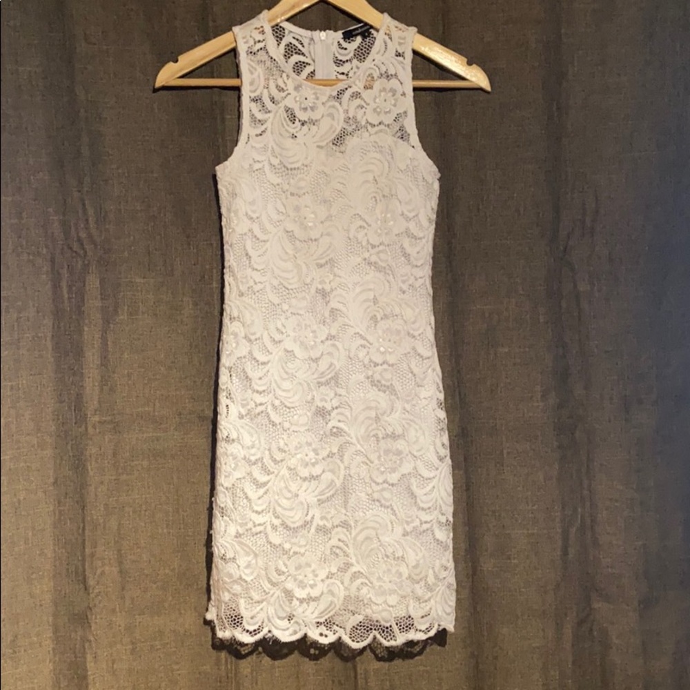 White Lace Cocktail Dress